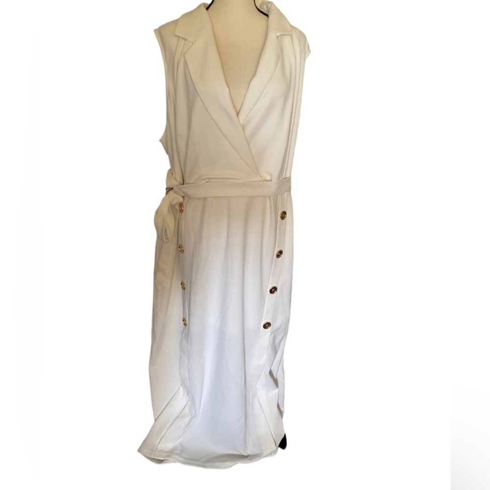 Midnight velvet dress size 3X white